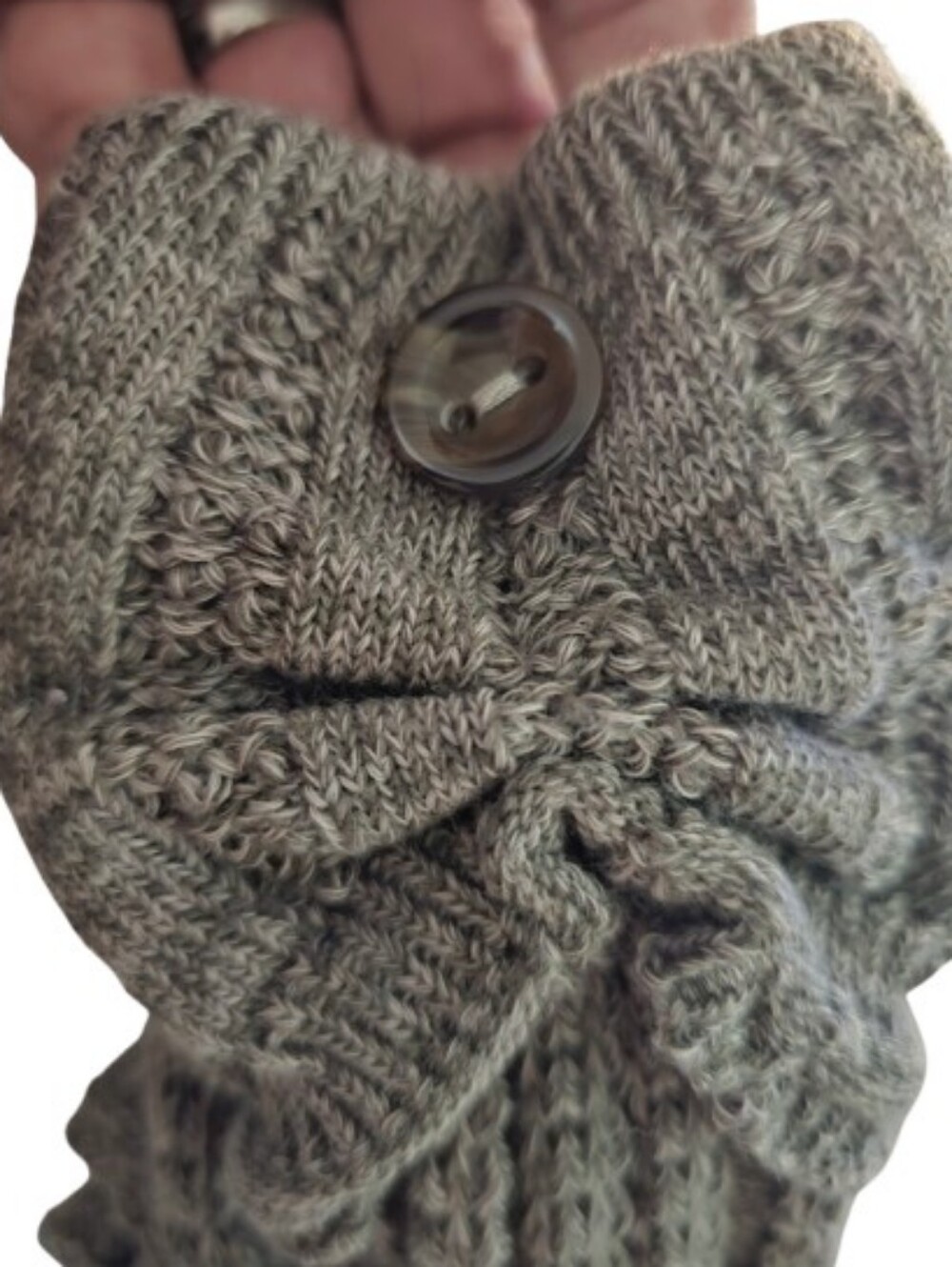 Noelle Grey Boot Socks NWT